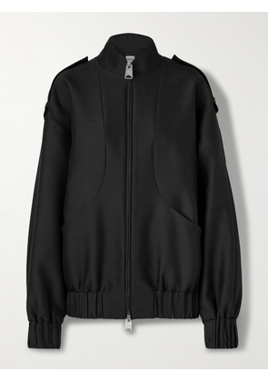 KHAITE - Sigi Wool And Silk-blend Faille Jacket - Black - x small,small,medium