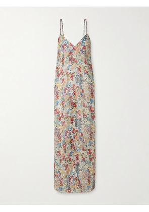 KHAITE - Taja Floral-print Silk-chiffon Dress - Multi - x small,small,medium,large,x large