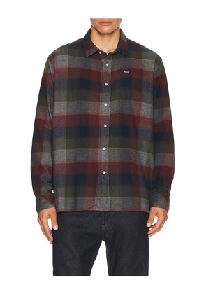 Barbour Copswell Relaxed Checked Shirt in Navy. Size L. Also in M, XL/1X.