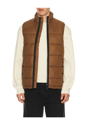 Barbour Offshore Quilted Gilet Vest in Brown. Size L. Also in M, S, XL/1X.