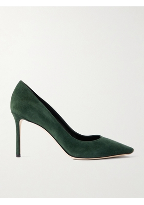 Jimmy Choo - Romy 85 Suede Pumps - Green - IT35,IT36,IT36.5,IT37,IT37.5,IT38,IT38.5,IT39,IT39.5,IT40,IT40.5,IT41,IT41.5,IT42