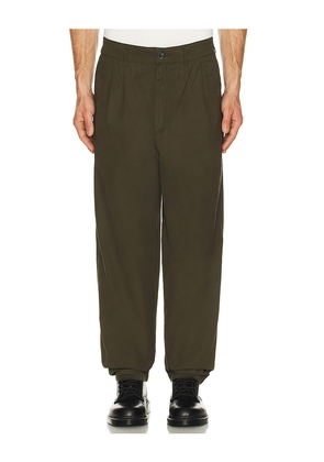 Barbour Cole Relaxed Fit Poplin Trouser in Olive. Size L. Also in M, S, XL/1X.
