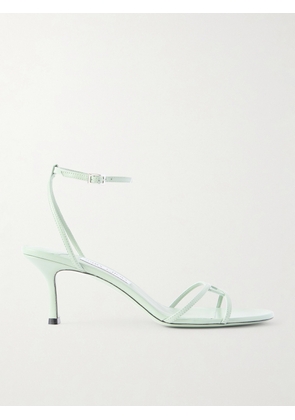 Jimmy Choo - Leo 65 Leather Sandals - Green - IT36,IT36.5,IT37,IT37.5,IT38,IT38.5,IT39,IT39.5,IT40,IT40.5,IT41,IT41.5,IT42