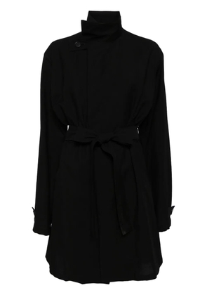 Yohji Yamamoto belted trench coat - Black