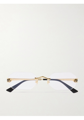 Cartier Eyewear - Panthère Classic Rimless Gold-tone Optical Glasses - One size