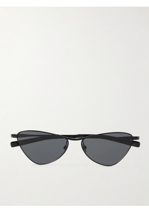 SAINT LAURENT EYEWEAR - Cat-eye Metal Sunglasses - Black - One size