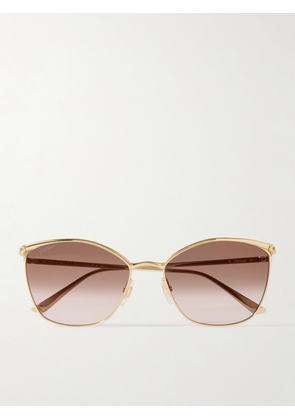Cartier Eyewear - Panthère Classic Cat-eye Gold-tone Sunglasses - One size