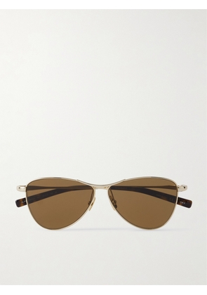 SAINT LAURENT EYEWEAR - Vesper Small Aviator-style Gold-tone Sunglasses - One size
