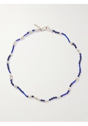 Sophie Buhai - Nile Silver, Lapis Lazuli, Pearl And Glass Beaded Necklace - Blue - One size