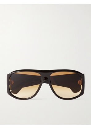 Chloé - Izia Aviator-style Acetate Sunglasses - Brown - One size