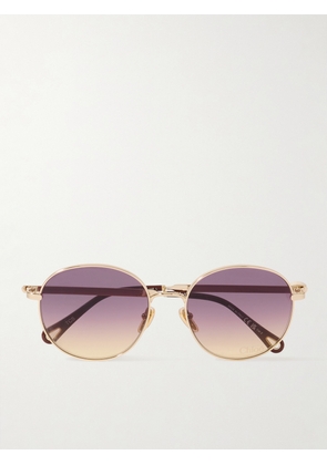 Chloé - Aly Round-frame Gold-tone Sunglasses - One size