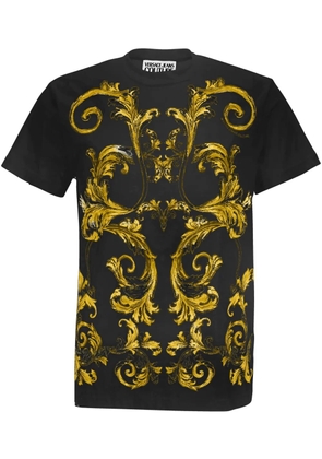 Versace Jeans Couture Barocco-print cotton T-shirt - Black