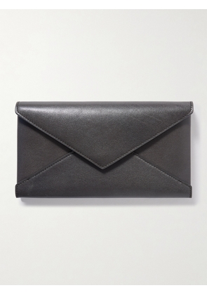 SAINT LAURENT - Leather Wallet - Gray - One size