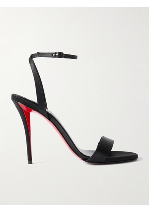 Christian Louboutin - Miss Z 100 Satin Sandals - Black - IT35,IT36,IT36.5,IT37,IT37.5,IT38,IT38.5,IT39,IT39.5,IT40,IT40.5,IT41,IT41.5,IT42