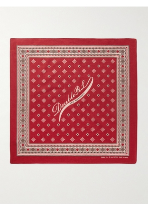 RRL - Printed Cotton-voile Scarf - Red - One size