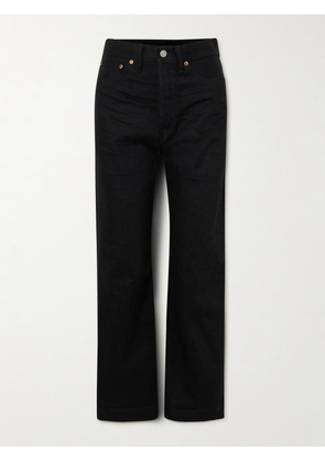 RRL - High-rise Wide-leg Jeans - Black - 24,25,26,27,28,29,30,31,32