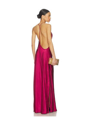 Anna October Berry Justina Maxi Dress in Fuchsia. Size L. Also in M, S, XS.