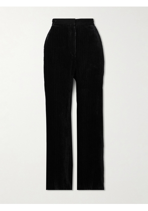 The Row - Anker Ribbed Velvet Straight-leg Pants - Black - US0,US2,US4,US6,US8,US10