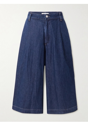 TWP - Stefens Pleated Denim Culottes - Blue - 24,25,26,27,28,29,30,31