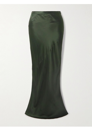 TWP - My Endless Love Paneled Satin Maxi Skirt - Green - US0,US2,US4,US6,US8,US10,US12