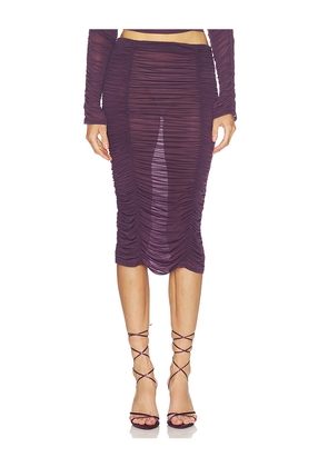 Camila Coelho Nayeli Midi Skirt in Purple. Size L. Also in M, S, XL, XS, XXS.