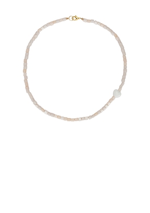 Casa Clara Fretty Necklace in Cream.