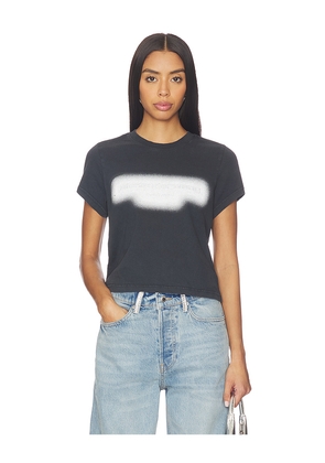 Alexander Wang Emboss Graphic Shrunken Tee in Charcoal. Size M. Also in S, XS.