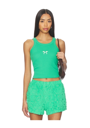 Araminta James Dolphin Tank Top in Green. Size L. Also in M, S, XL, XS.