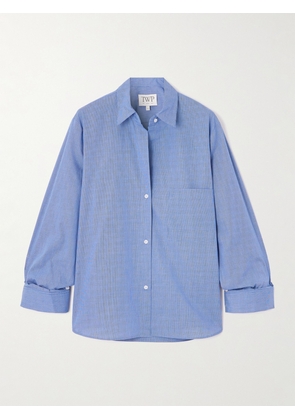 TWP - Next Morning Checked Cotton-poplin Shirt - Blue - XXS,XS/S,M/L