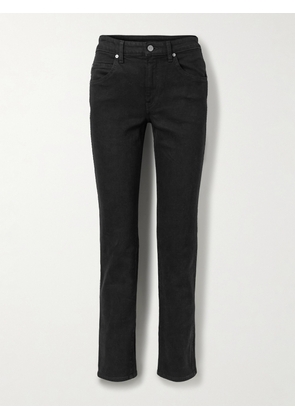 KHAITE - Vivian Mid-rise Slim-leg Jeans - Black - 24,25,26,27,28,29,30,31,32