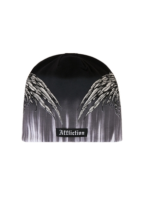 Affliction Tarnished Warrior Beanie in White.