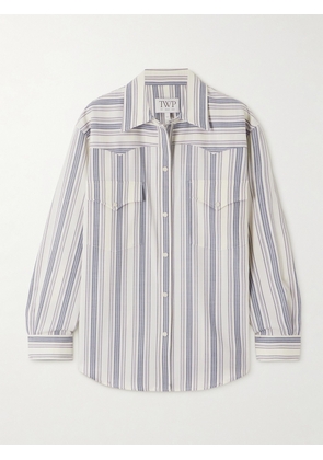 TWP - Dutton Striped Twill Shirt - Blue - XXS,XS/S,M/L