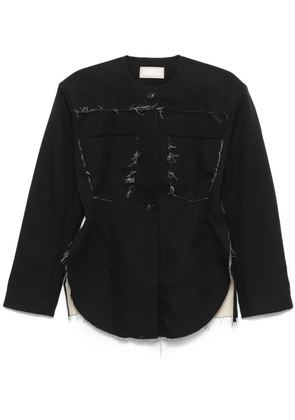 LITKOVSKA frayed-brim jacket - Black