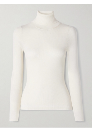 TWP - Ribbed Merino Wool Turtleneck Sweater - Ivory - x small,small,medium,large,x large