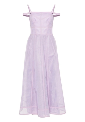 Gemy Maalouf princess-cut midi dress - Purple