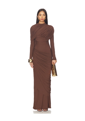 Deme by Gabriella The Donna Gown in Brown. Size S. Also in XS.