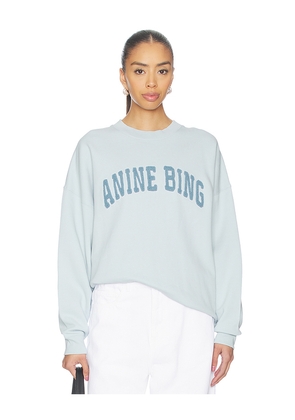 ANINE BING Miles Sweatshirt Anine Bing in Baby Blue. Size L. Also in M, S, XS.