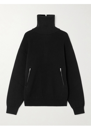 Balenciaga - Cotton Half-zip Sweater - Black - S,M,L