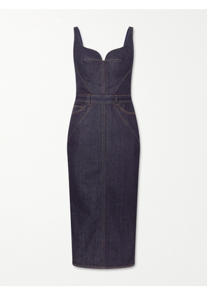 Givenchy - Paneled Denim Midi Dress - Blue - FR 34,FR 36,FR 38,FR 40,FR 42,FR 44