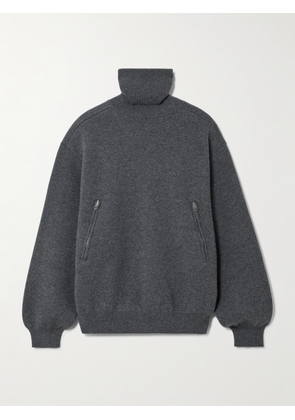 Balenciaga - Back-to-front Wool-blend Turtleneck Sweater - Gray - S,M,L