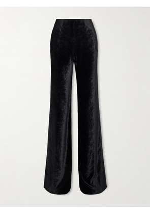 Galvan - Winter Sun Velvet Wide-leg Pants - Black - FR 34,FR 36,FR 38,FR 40,FR 42,FR 44