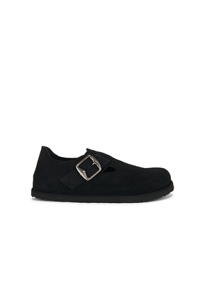 Birkenstock 1774 London Suede 1774 Clog in Black. Size 41. Also in 42, 43, 44, 45.