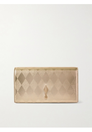 Christian Louboutin - Bettina Argyle Metallic Leather Clutch - Gold - One size