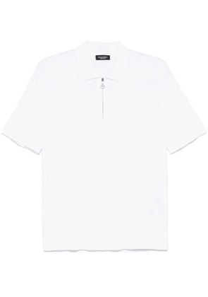 Stefano Ricci jacquard polo shirt - White