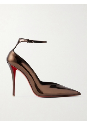 Christian Louboutin - Erozee 100 Metallic Leather Pumps - IT35,IT36,IT36.5,IT37,IT37.5,IT38,IT38.5,IT39,IT39.5,IT40,IT40.5,IT41,IT41.5,IT42