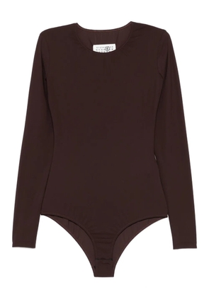 MM6 Maison Margiela long-sleeved bodysuit - Brown
