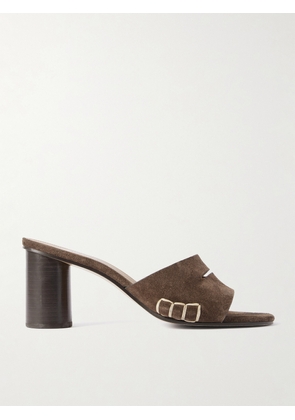 JW Anderson - Loafer Whipstitched Suede Mules - Brown - IT36,IT37,IT38,IT39,IT40,IT41,IT42