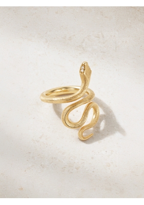 OLE LYNGGAARD COPENHAGEN - Snake Medium 18-karat Gold Diamond Ring - 5 1/2,6