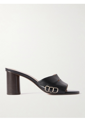 JW Anderson - Loafer Whipstitched Leather Mules - Black - IT36,IT37,IT38,IT39,IT40,IT41,IT42