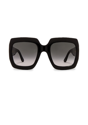 Gucci Pop Web Square Sunglasses in Black.